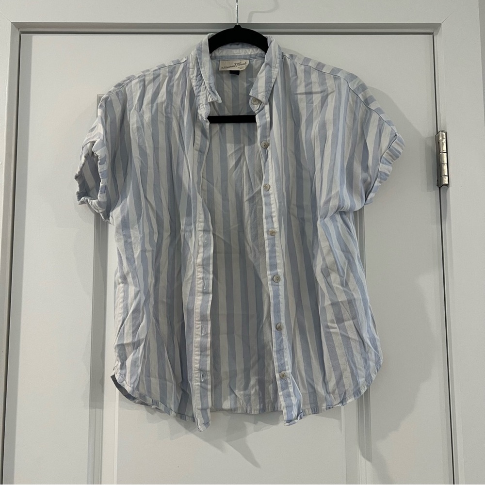 Blue & White Stripe Top